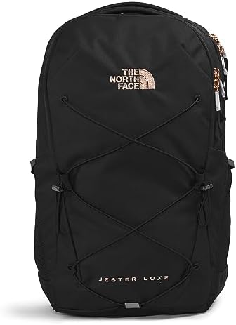 THE NORTH FACE Women's Every Day Jester Laptop Backpack, TNF Black/Burnt Coral Metallic 2, One Size