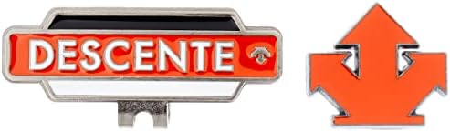 Descente DQBVJX50 Men's Golf Marker Clip, Logo, 3 Colors Available, Orange