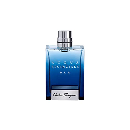 Salvatore Ferragamo Acqua Essenziale Blu Eau de Toilette Spray for Men, 3.4 Ounce