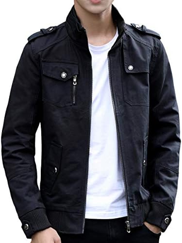 Womleys Mens Casual Windbreaker Outerwear Cotton Coat Lightweight Jackets