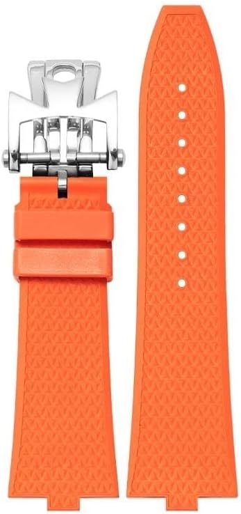 RAYESS Quick Disassembly Fluororubber Watch Strap For Vacheron Constantin VC Series 4500V 5500V 7900V Convex Interface 7mm Watchband