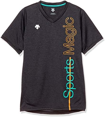 Descente DVUPJA54 Short Sleeve Practice Shirt, Sweat Absorbent, Quick Drying -