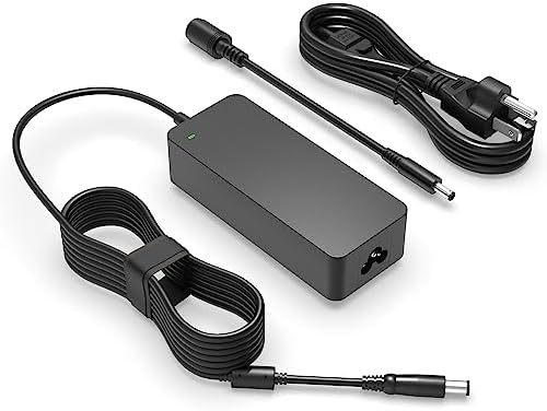 90W 65W AC Adapter for Dell Latitude Laptop Charger, for All Dell Latitude Series Round Connectors 19.5V 4.62A