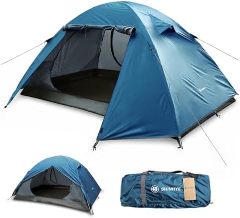 2/4 Person Camping Tent Hiking Lightweight Backpacking Tent for Waterproof Windproof Outdoor Two Doors Tents Easy Quick Setup Ultralight Tent Instant Tent