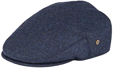 VOBOOM Men's Herringbone Flat Ivy Newsboy Hat Wool Blend Gatsby Cabbie Cap