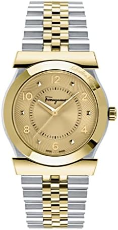 Ferragamo Mens Watches Two Tone 38 mm Vega Collection