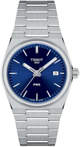 Tissot Unisex PRX 35mm 316L Stainless Steel case Quartz Watch, Grey, Stainless Steel, 11 (T1372101104100)