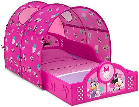 Delta Children Sleep and Play Toddler Bed with Tent, Minnie Mouse