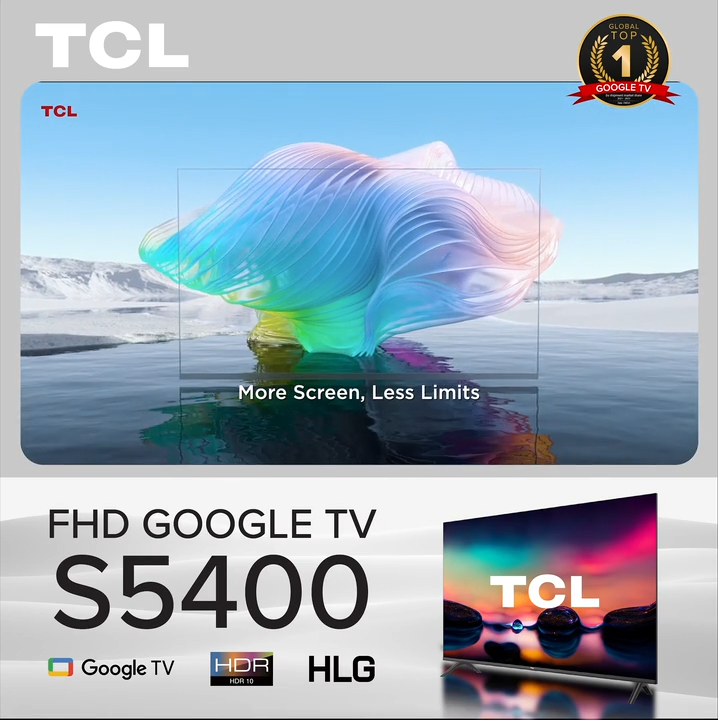 New | TCL S5400 Best Value Full HD Smart TV 32 40 43 Inch | Android TV | Google TV | Smart Flat Screen TV | Micro Dimming| Dolby Audio | HDR | Chromecast