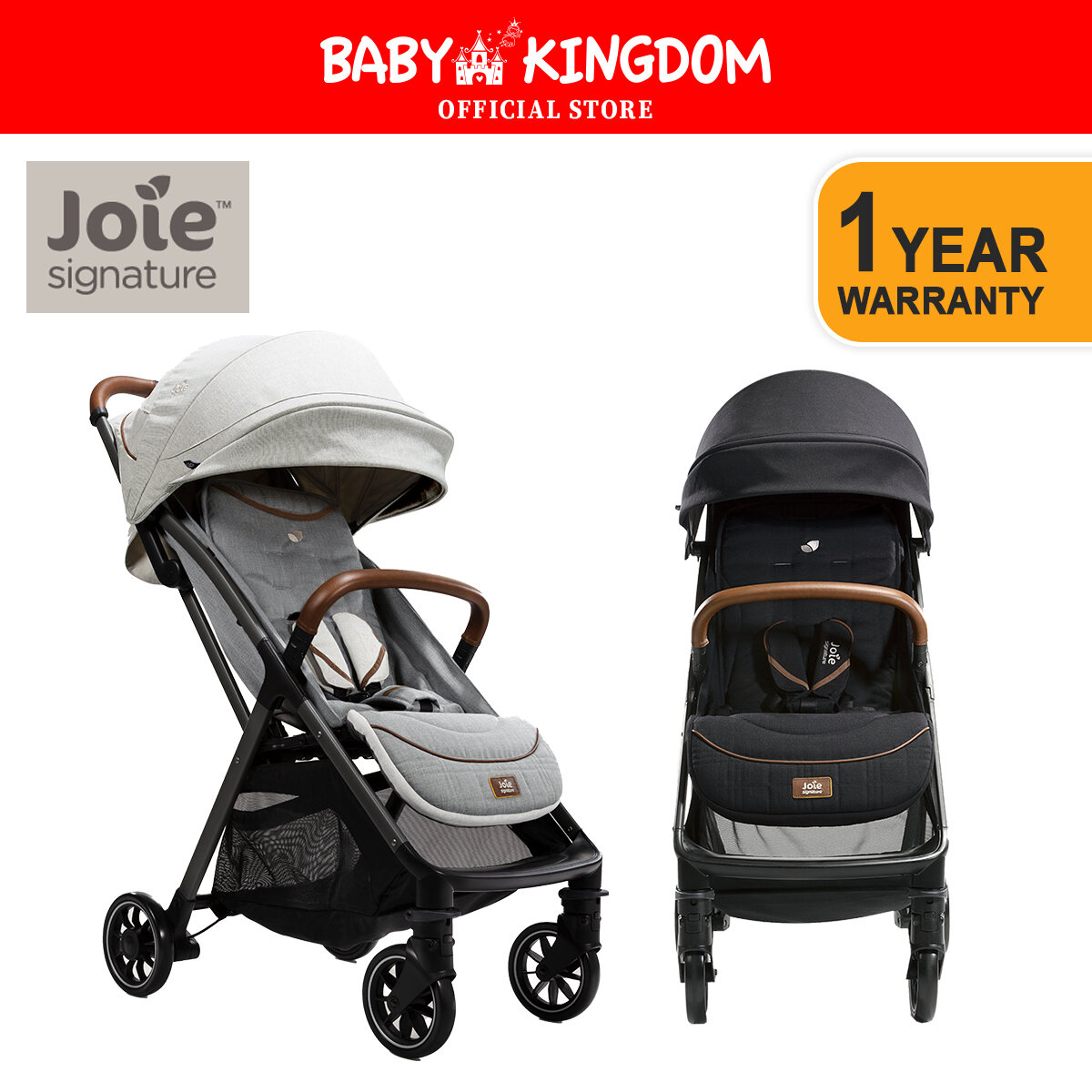 (NEW Launch) Joie Parcel Signature Stroller FREE  Rain Cover + Traveling Bag + Car Seat Adaptor