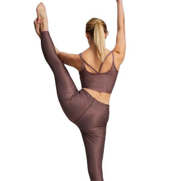 Puma Studio Yourmove Ultrabare 7/8 Training Leggings - Women (Black/Dusty Plum) 52222201 52222275