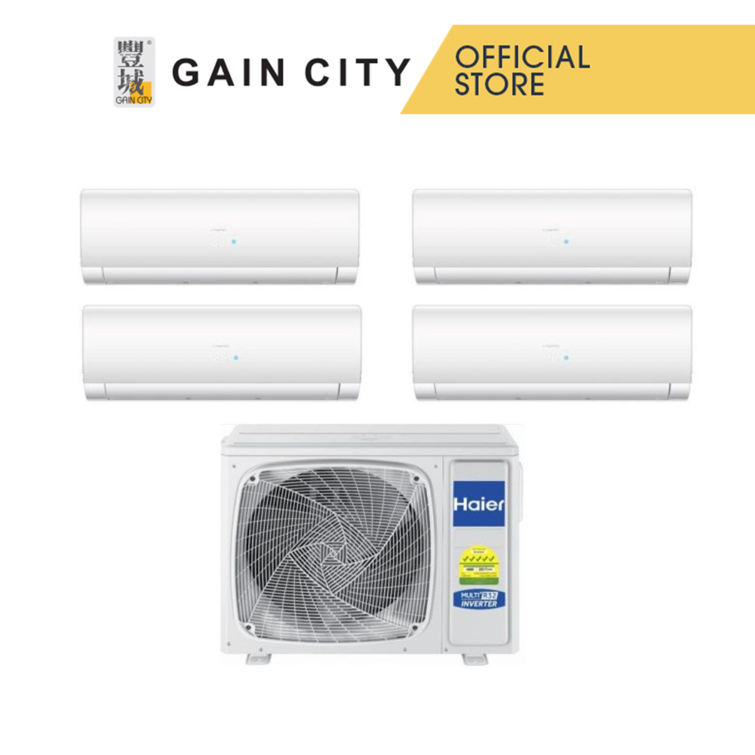 HAIER SYSTEM 4 AIRCON-5 TICKS 4U80SH1SRA/4XAS25S2SF2FA2