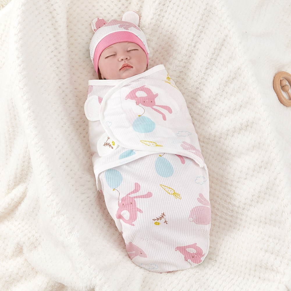 SGMSY Adjustable Newborn Sleeping Bag Cotton Soft Baby Swaddle Wrap Warm Baby Blanket Unisex Infant