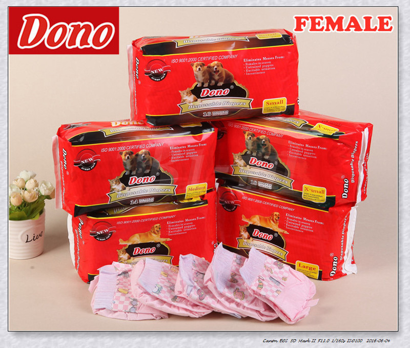 DONO Pets Diapers Dog Cat Female/Male Diaper Pet Diapers Absorbent Deodorizing Antibacterial